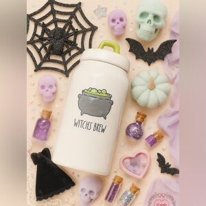 Rae Dunn Witch’s Brew Canister 9.5” Halloween Ceramic Cauldron Lid NWT